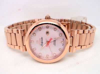 Omega Ladymatic DE VILLE Rose Gold Ladies Watch Replica